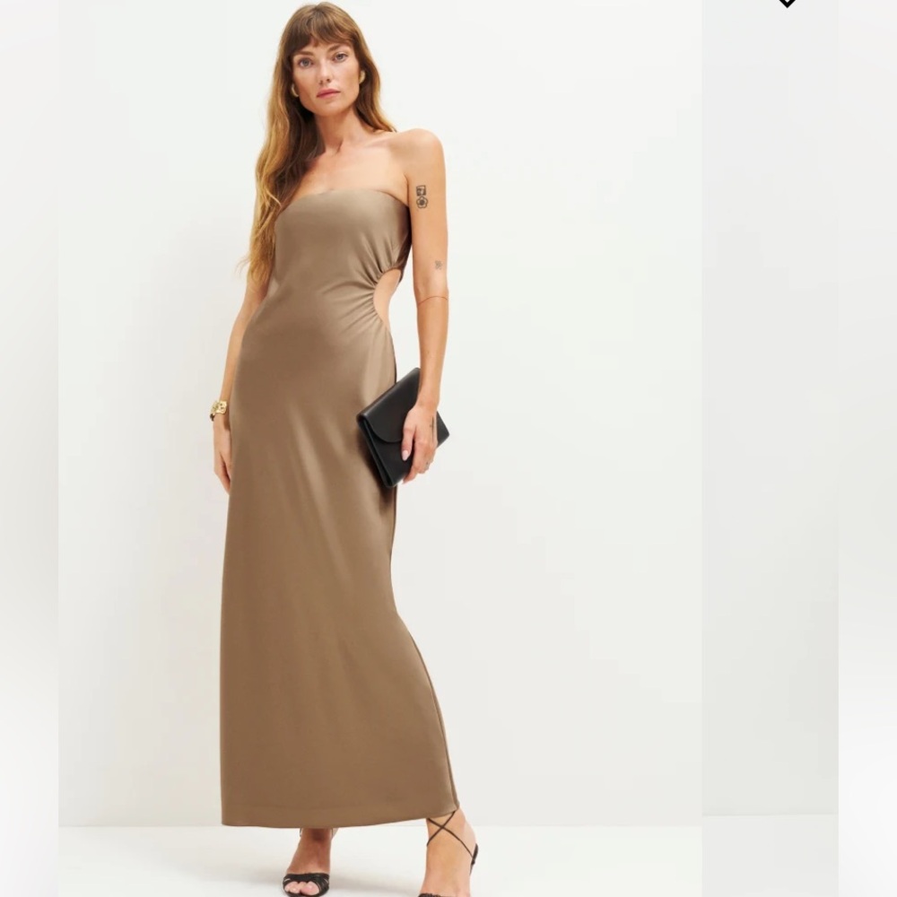 Reformation Nevaeh Satin Dress